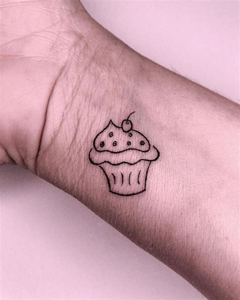 chanel cupcake tattoo|cupcake tattoos for kids.